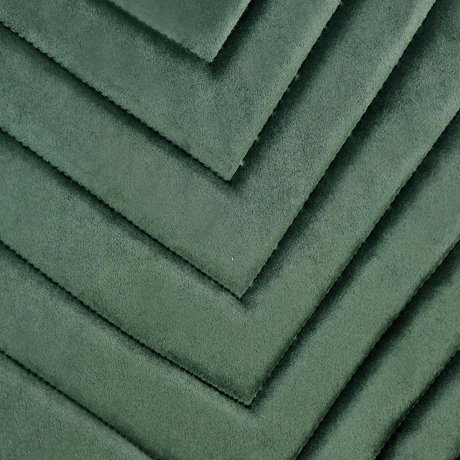 Szék K462 velvet/fém sötét  zöld 45x57x82