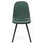 Szék K462 velvet/fém sötét  zöld 45x57x82,2