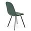Szék K462 velvet/fém sötét  zöld 45x57x82,3