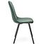 Szék K462 velvet/fém sötét  zöld 45x57x82,5
