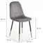 Szék K379 velvet/fém hamu 45x48x88,10