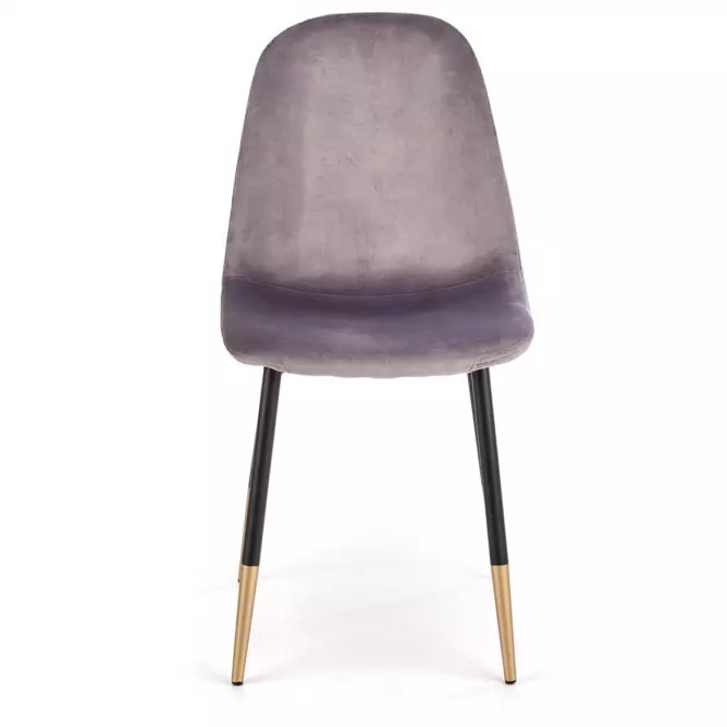 Szék K379 velvet/fém hamu 45x48x88,2