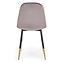 Szék K379 velvet/fém hamu 45x48x88,3