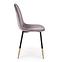 Szék K379 velvet/fém hamu 45x48x88,4