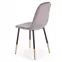 Szék K379 velvet/fém hamu 45x48x88,5