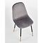 Szék K379 velvet/fém hamu 45x48x88,6