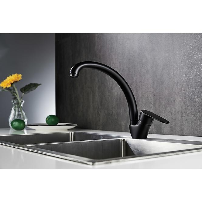 Csaptelep mosdókagylóhoz Neptun Black C,3