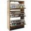 Cipősszekrény SZNB01 tölgy craft arany+fekete,4