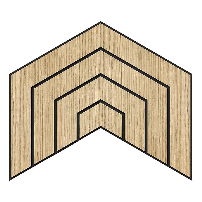 Fa falpanel Dome tölgy MDF