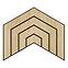 Fa falpanel Dome tölgy MDF