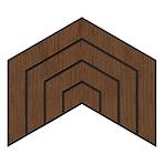 Fa falpanel Dome Wenge MDF