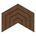 Fa falpanel Dome Wenge MDF