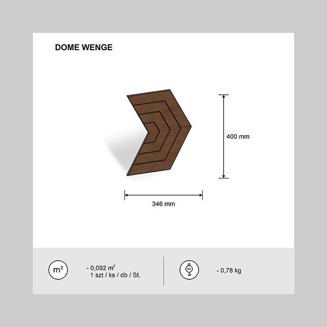 Fa falpanel Dome Wenge MDF