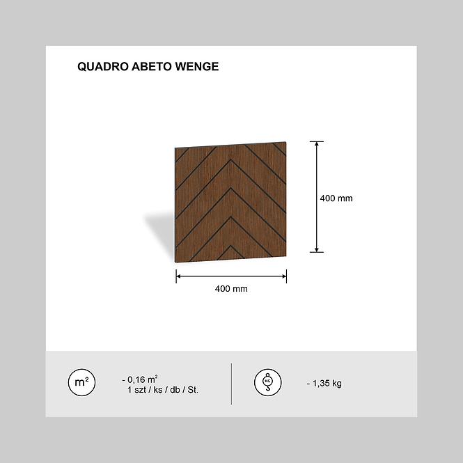 Fa falpanel Quadro Abeto Wenge 40x40 cm MDF,2