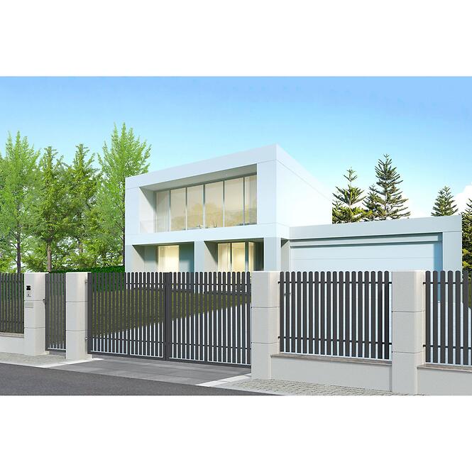 Kerti kapu Mia jobb 90x150 RAL 7016