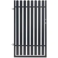 Kiskapu bal Mia 2 0,90 m mag. (1,50) Zn+RAL7016 strukturált