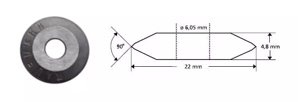 KAUFMANN Ø22 mm-es profi vágókorong 1 db