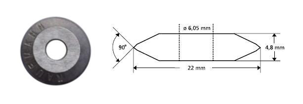 KAUFMANN Ø22 mm-es profi vágókorong 1 db,2