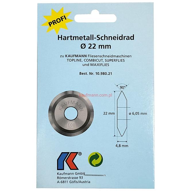 KAUFMANN Ø22 mm-es profi vágókorong 1 db,3