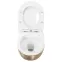 Függő WC csésze Carlo Mini Rimless Gold Brush/White,3