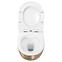 Függő WC csésze Carlo Mini Rimless Gold Brush/White,3