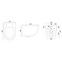 Függő WC csésze Carlo Mini Rimless Gold Brush/White,5