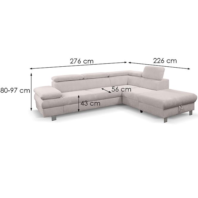 Sarokgarnitúra szett Conti P Poso 100,5