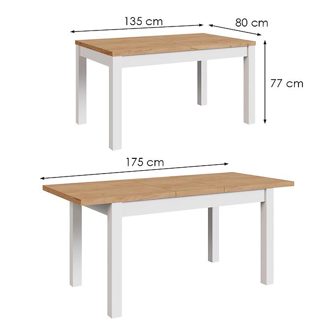 Asztal Mini fehér/craft