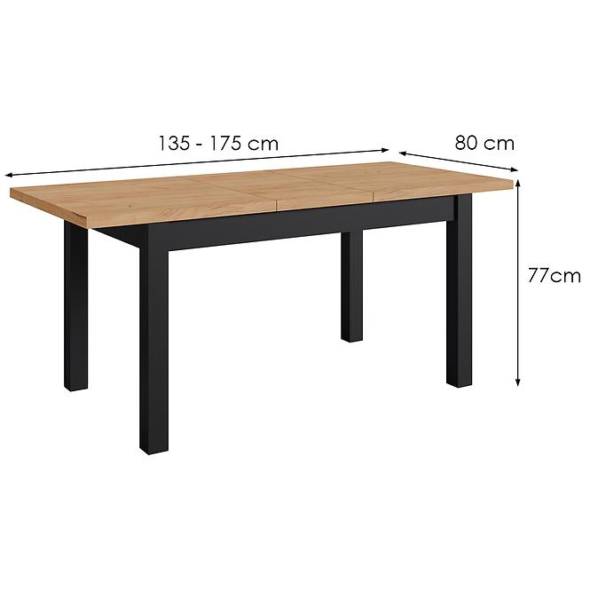 Asztal Mini fekete/craft
