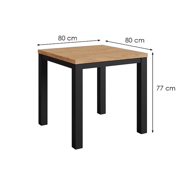 Asztal Oskar m80 fekete/craft