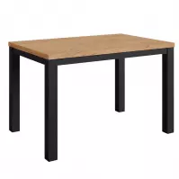 Asztal Oskar d120 fekete/craft