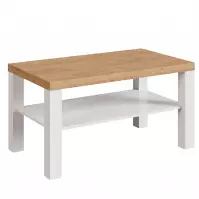 Dohányzóasztal  Olaf XII fehér/craft