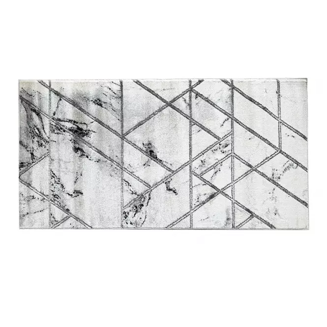 Szőnyeg Frisee Diamond 0,8/1,5 A0085 fehér ezüst