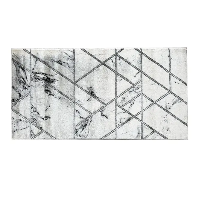 Szőnyeg Frisee Diamond 0,8/1,5 A0085 fehér ezüst,2