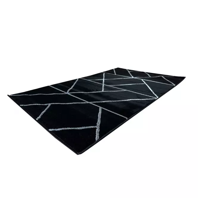 Szőnyeg Frisee Diamond 0,8/1,5 B0052 fekete/ezüst
