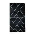 Szőnyeg Frisee Diamond 1,33/1,9 B0052 fekete/ezüst