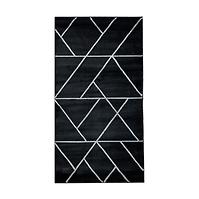 Szőnyeg Frisee Diamond 1,33/1,9 B0052 fekete/ezüst
