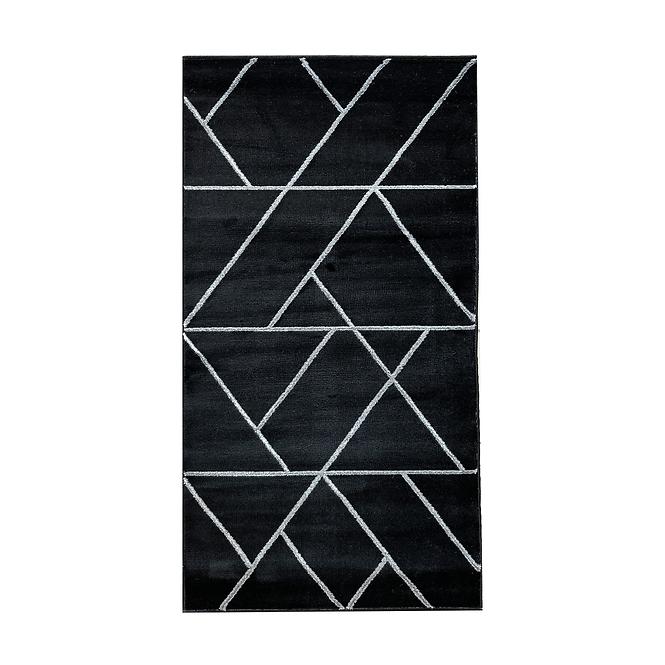 Szőnyeg Frisee Diamond 1,33/1,9 B0052 fekete/ezüst
