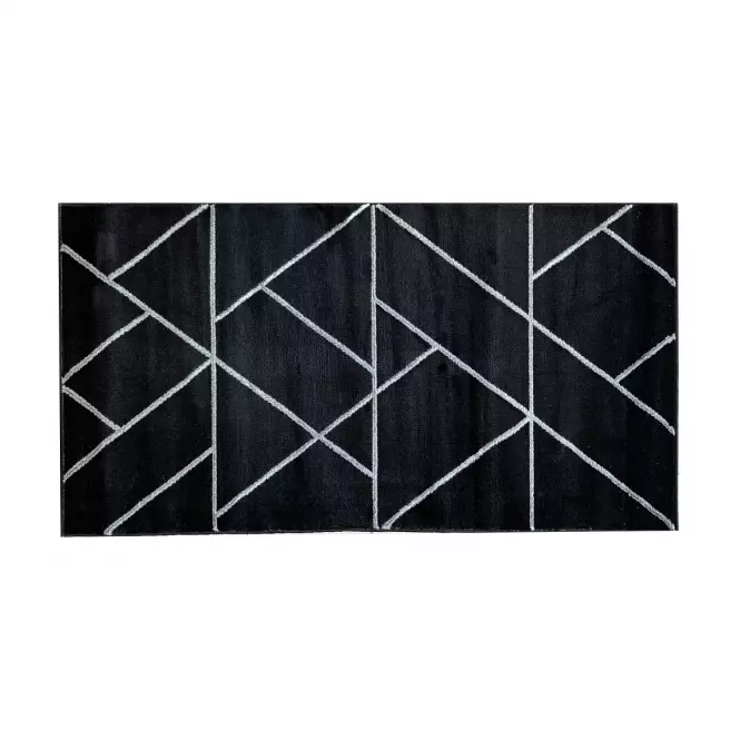 Szőnyeg Frisee Diamond 1,33/1,9 B0052 fekete/ezüst