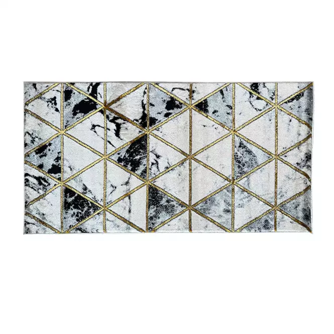 Szőnyeg Frisee Diamond 1,33/1,9 C0075 fekete/arany