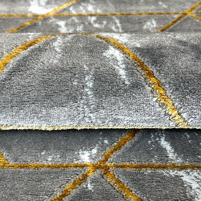 Szőnyeg Frisee Diamond 1,6/2,3 A0052 sötét szürke/arany