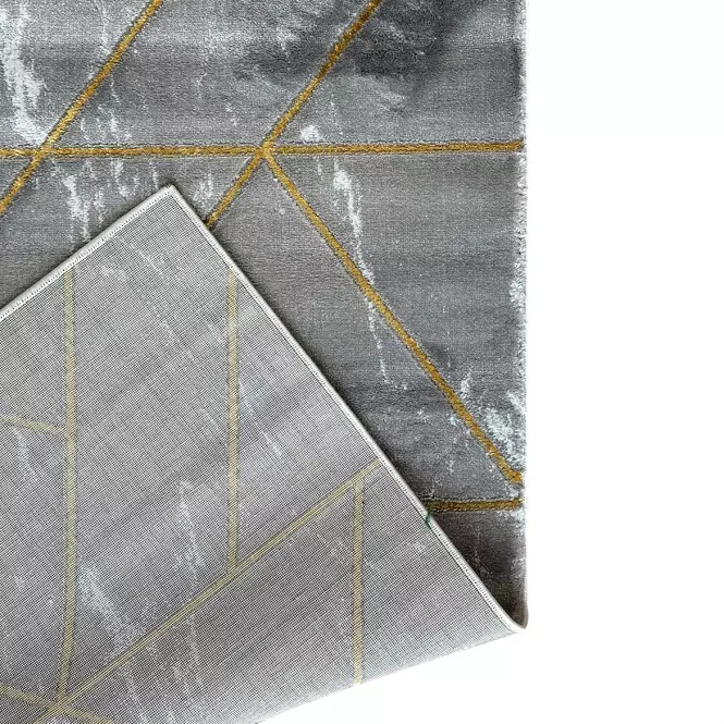 Szőnyeg Frisee Diamond 2,0/2,9 A0052 sötét szürke/arany