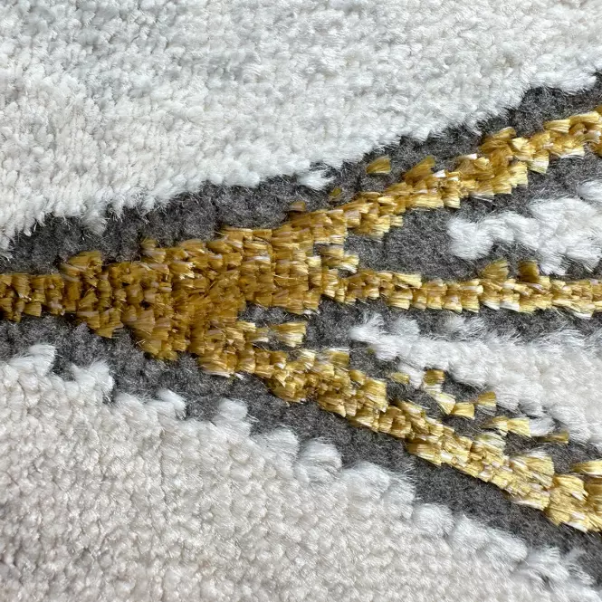 Szőnyeg Frisee Diamond 2,0/2,9 A0073 fehér/arany