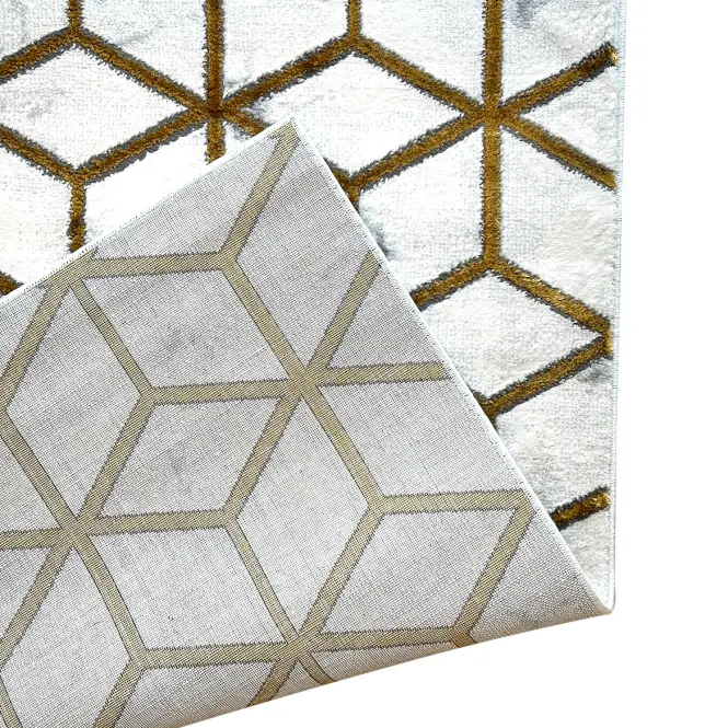 Szőnyeg Frisee Diamond 2,0/2,9 B0072 fehér/arany
