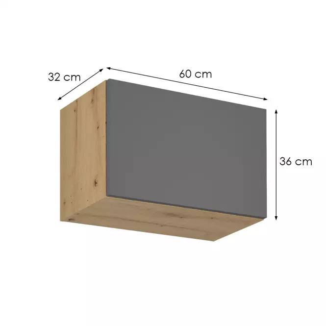 Konyhaszekrény Langen G60KN grey,2