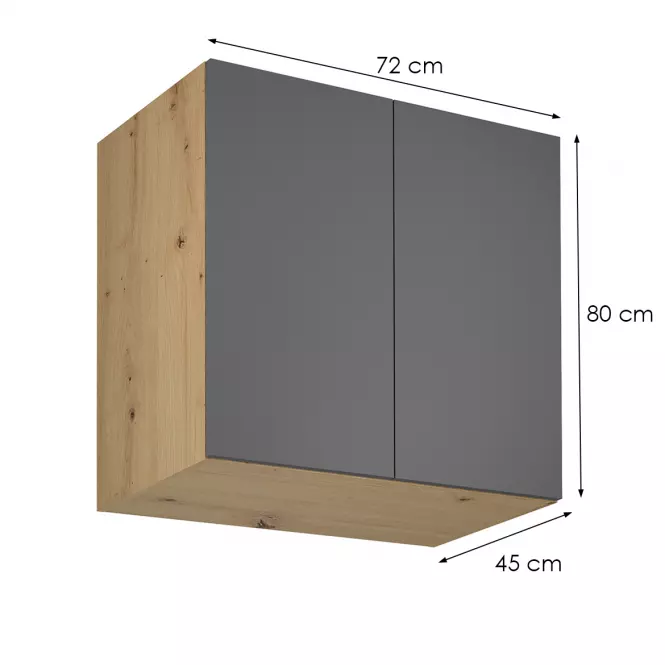 Konyhaszekrény Langen G80G grey
