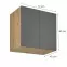 Konyhaszekrény Langen G80G grey,2