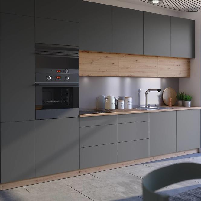 Konyhaszekrény Langen d40s1 push grey
