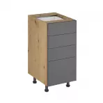 Konyhaszekrény Langen d40s4 push grey