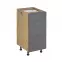 Konyhaszekrény Langen d40s3 push grey